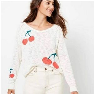 Lou & Grey Cherry Sweater